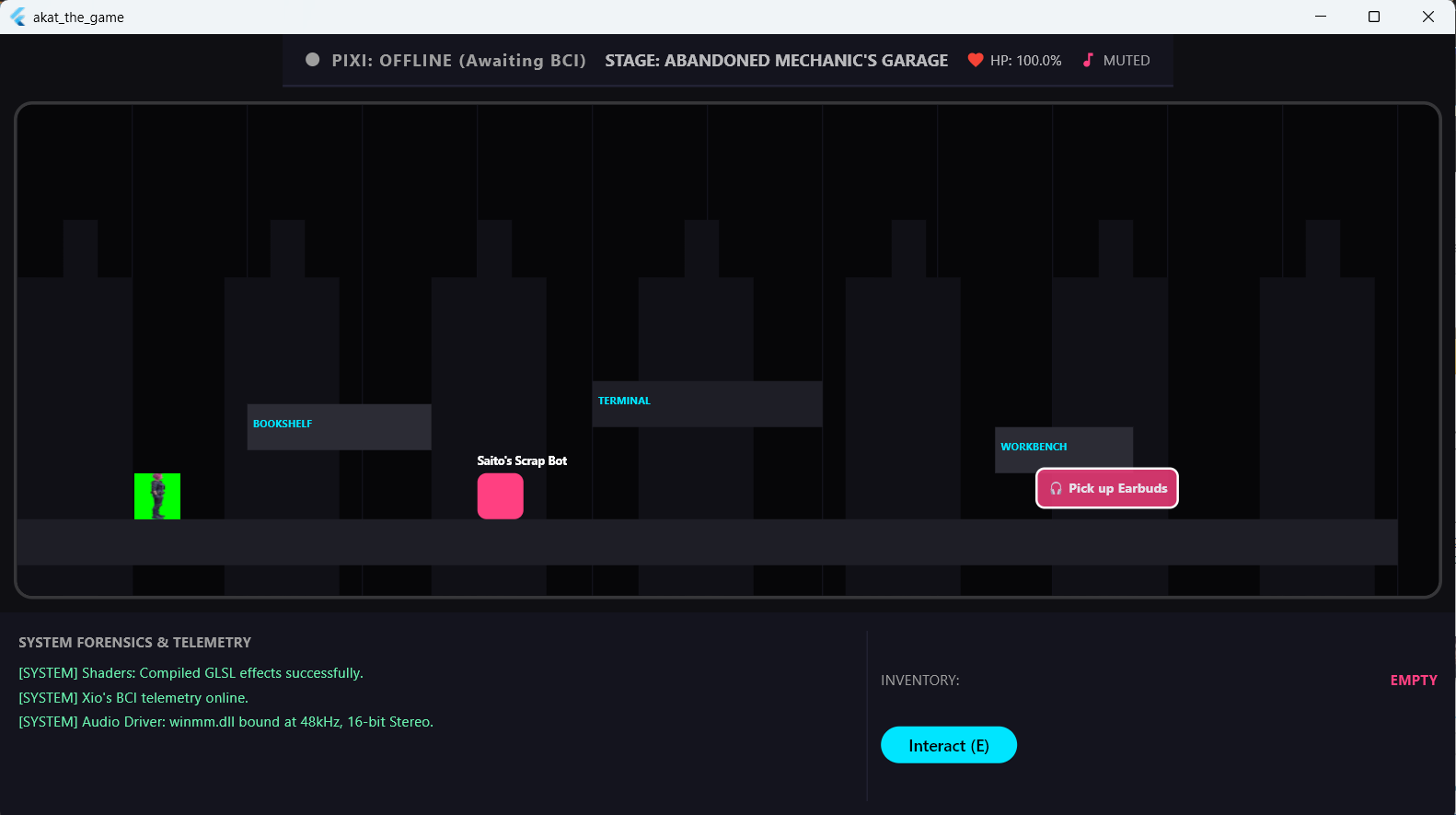 A!Kat Alpha v0.1 Legacy UI Screenshot